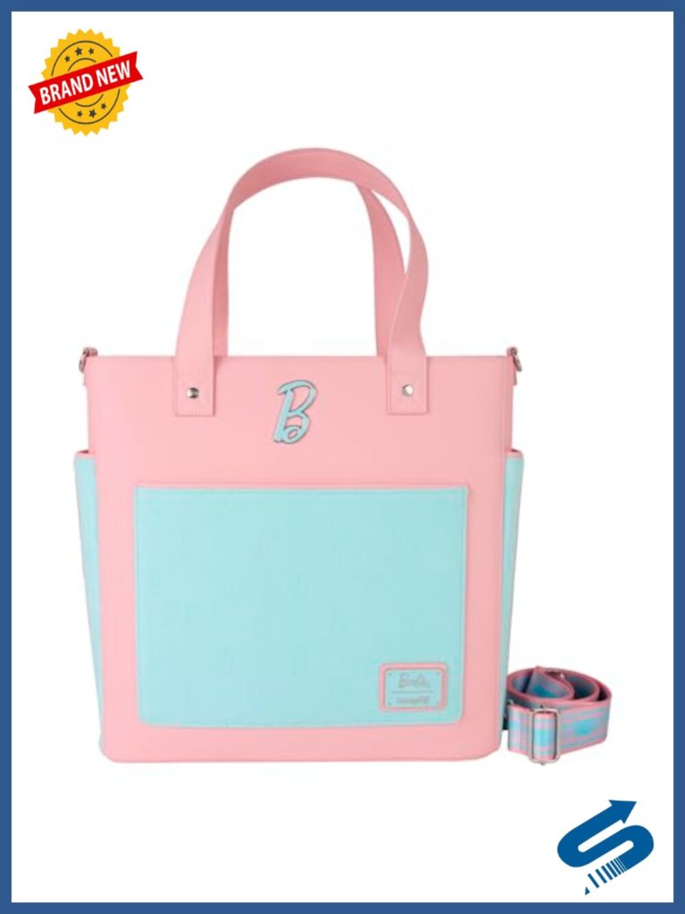 Loungefly Barbie Convertible Tote Bag Faux Leather Backpack Purse